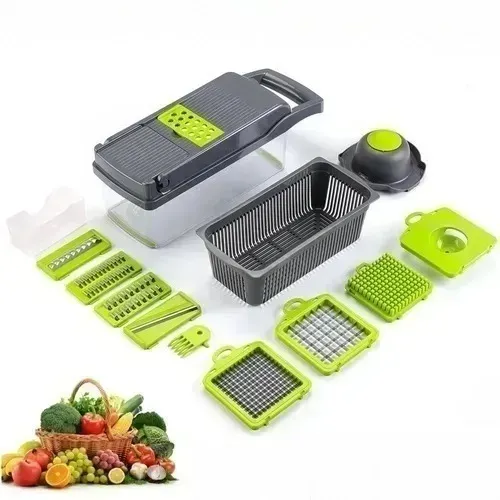 Picador Rallador Verduras 11 En 1 Ayudante Cocina