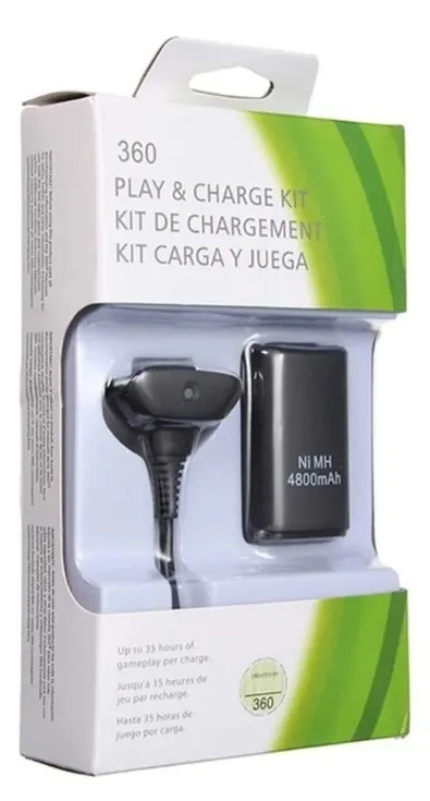 Kit Carga y Juega de XBOX 360