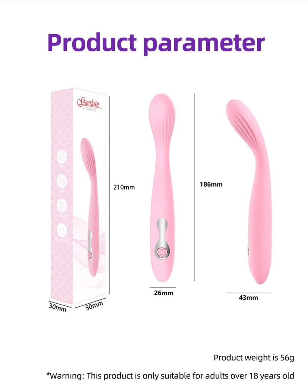 Vibrador Consolador Punto G Juguete Recargable 26495-64