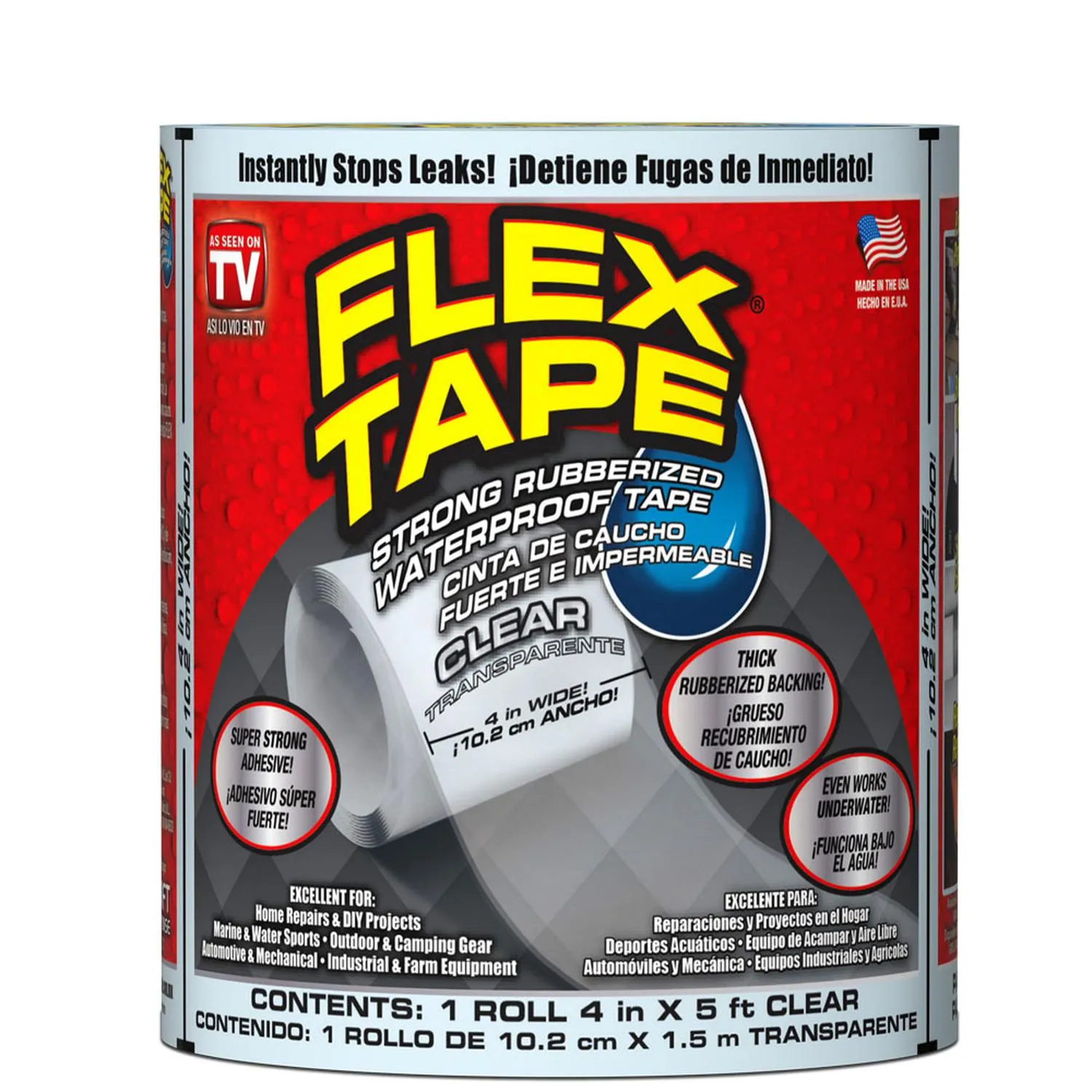 Cinta Impermeabilizante Flex Seal Transparente