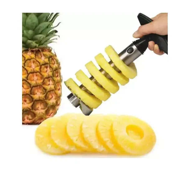  Pelador De Piña, Descorazonador, Rebanador, Acero Inoxidable