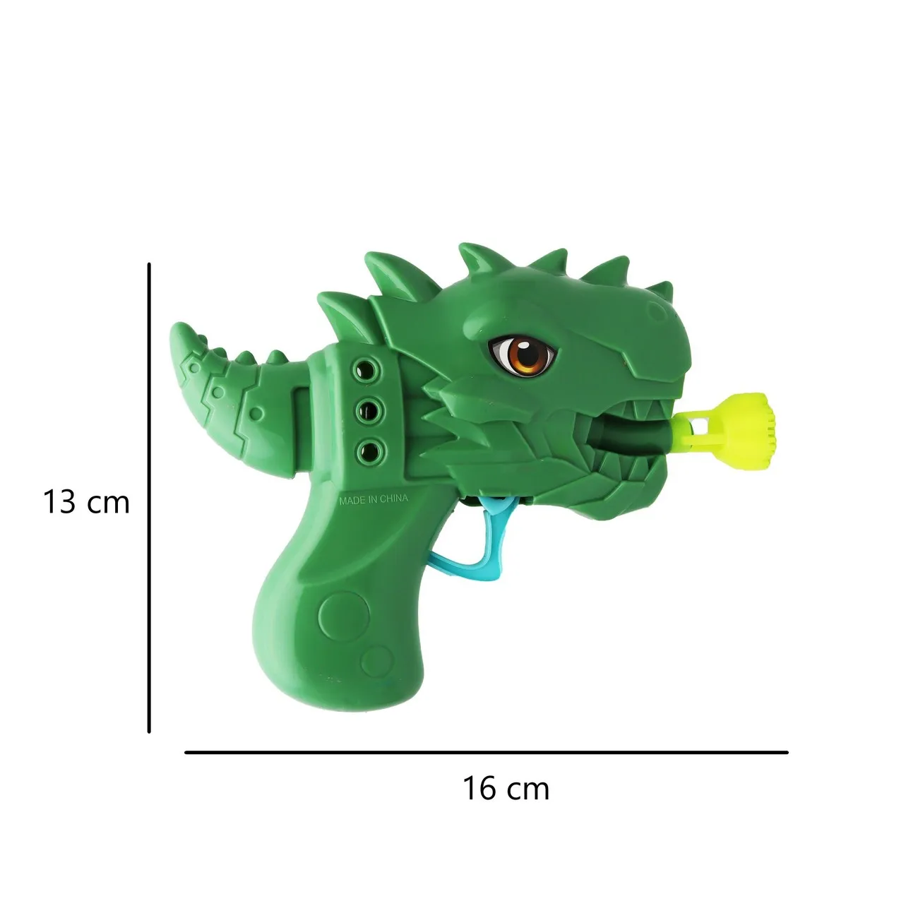 Pistola Lanzador De Agua Dinosaurio + Liquido Jabonoso