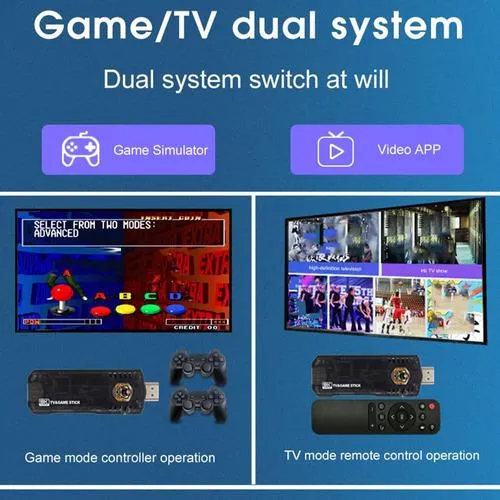 Consola De Juegos Android + Tv Box Retro Game Stickwireless