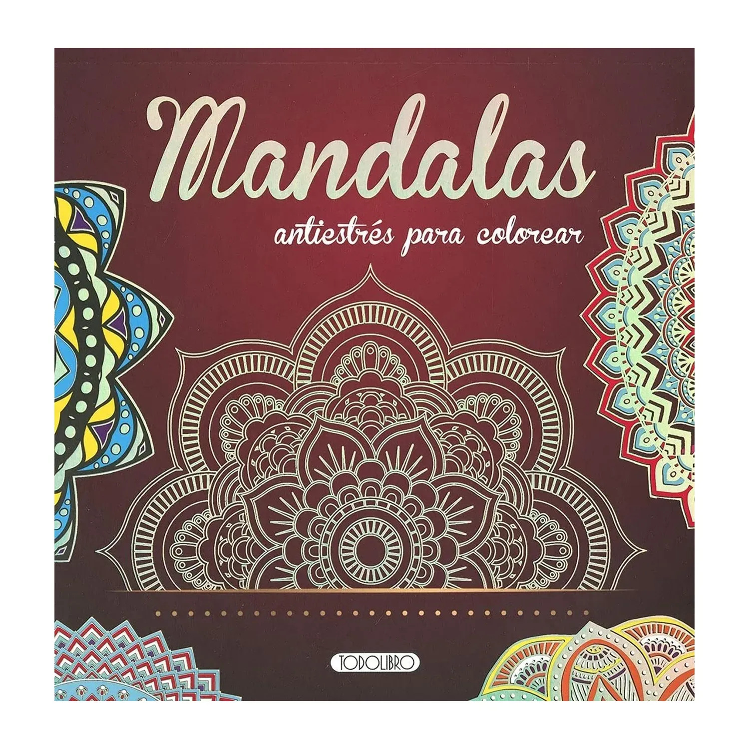 Mandalas Antiestres Para Colorear - Rojo -