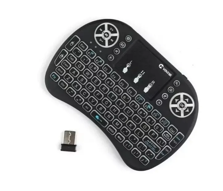 Mini Teclado Inalámbrico Airmouse Android Smart Tv Rgb Recargable