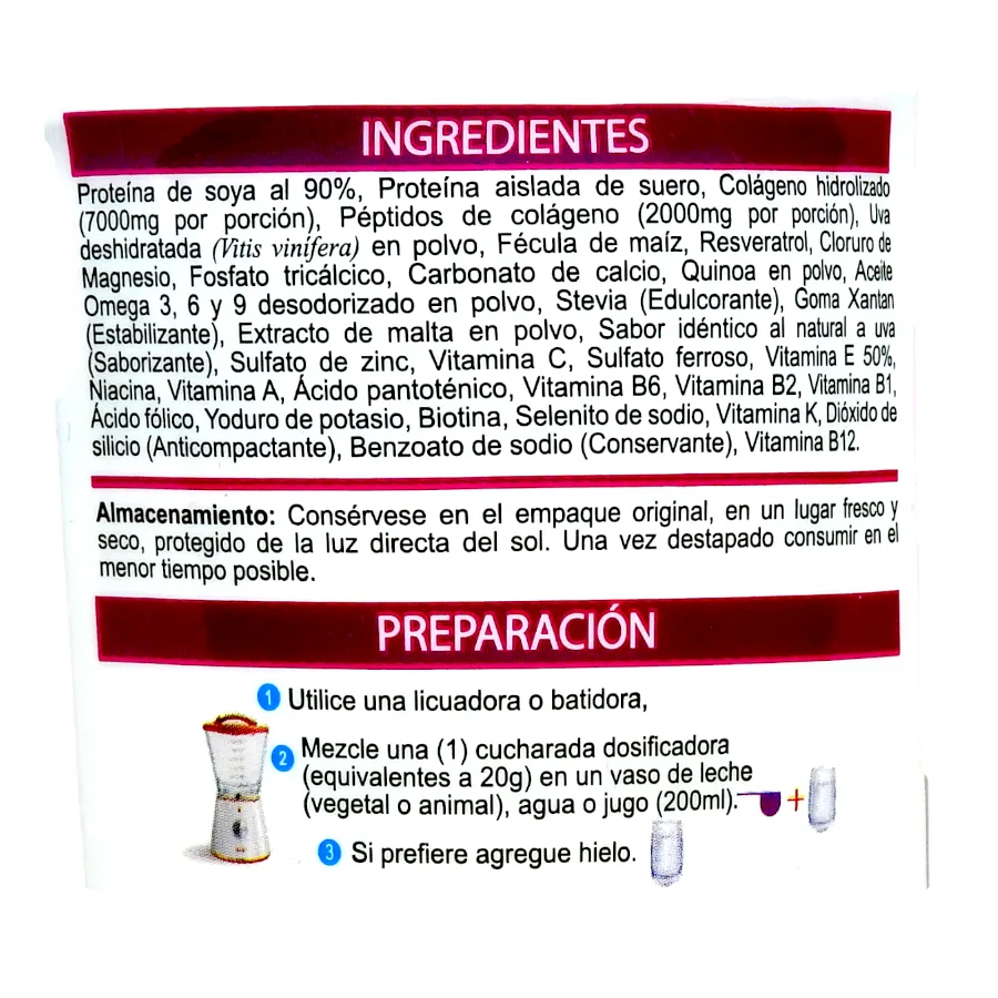 Colágeno Hidrolizado+Niacina+Cloruro De Magnesio