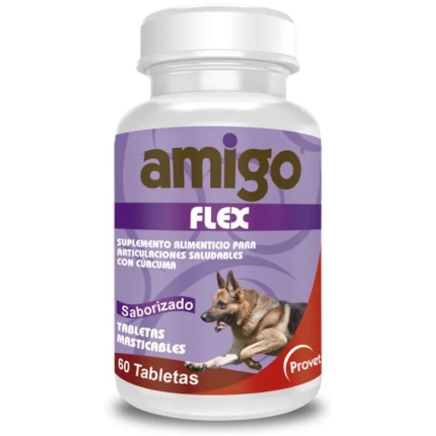 Amigo Flex Suplemento Alimenticio Vitaminico Perros 60Tabletas