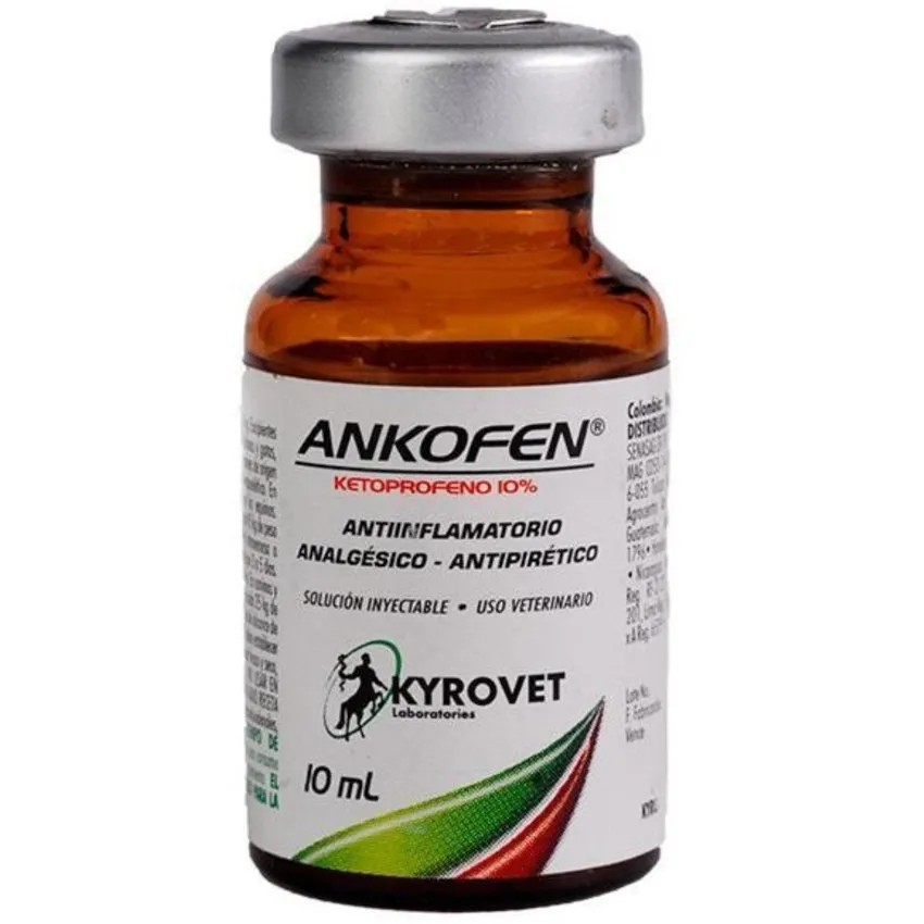 Ankofen 10 Antiinflamatorio Inyectable Perros Gatos 10Ml