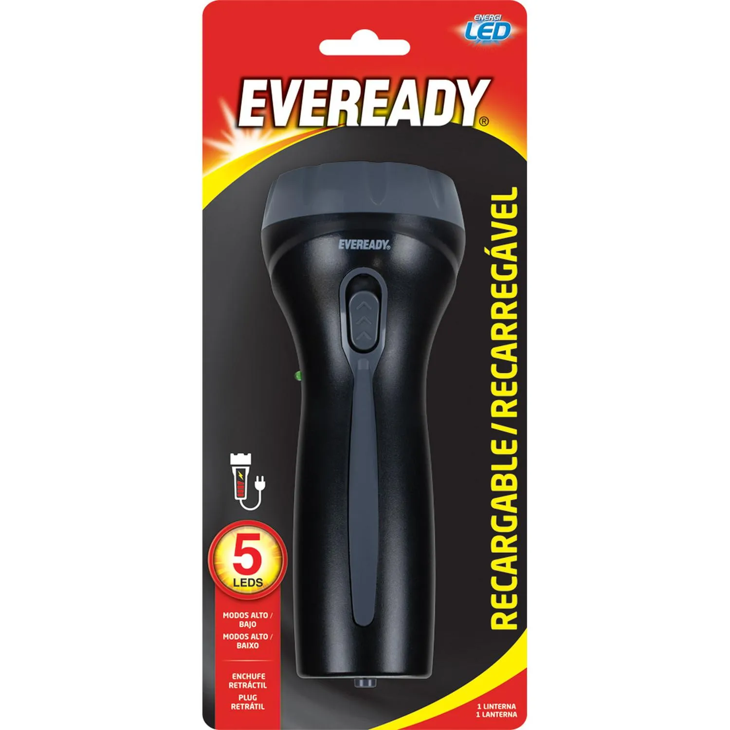 Linterna Recargable Mini Eveready 5 Leds