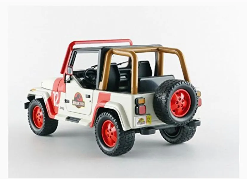 Juguete Carro Película Jurassic World Jeep Wrangler 1992 Escala 1:24 Original 