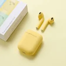 Audífonos Auriculares Bluetooth Tipo Airpods Amarillo