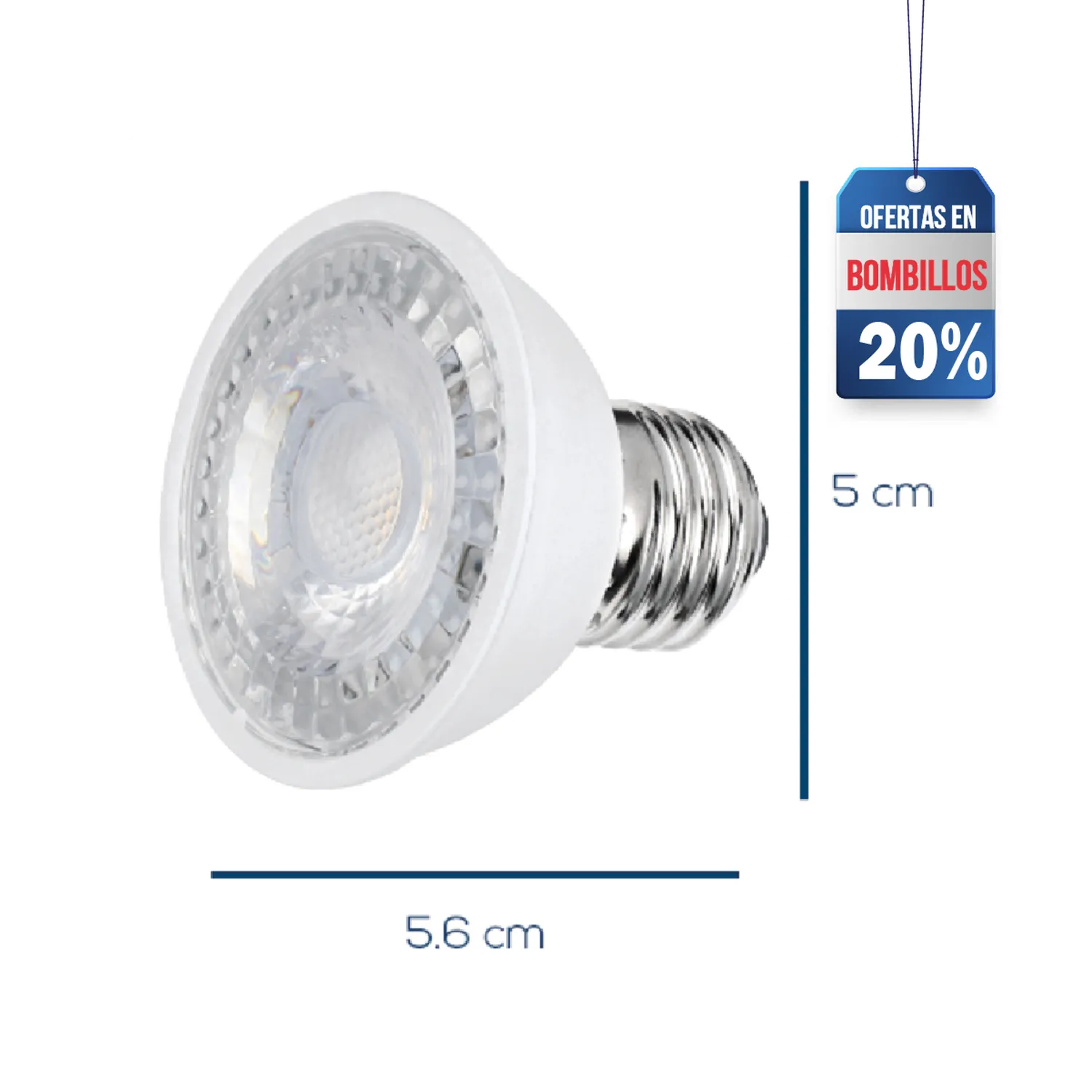 Bombillo led luz blanca 7w 430 Lumens