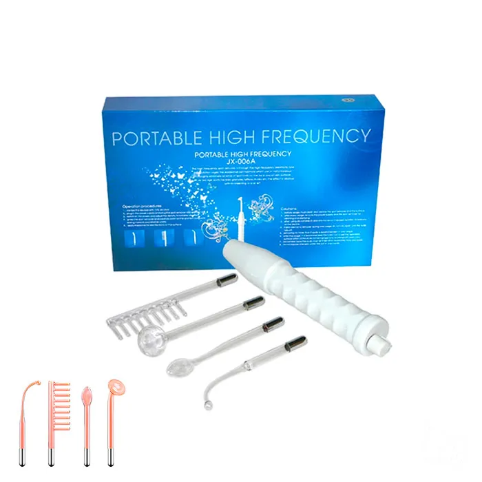 Alta Frecuencia Portátil Facial Y Corporal 4 Electrodos