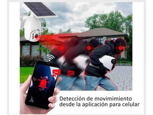 Cámara De Vigilancia Ptz Con Panel Solar Tipo Exterior Wifi