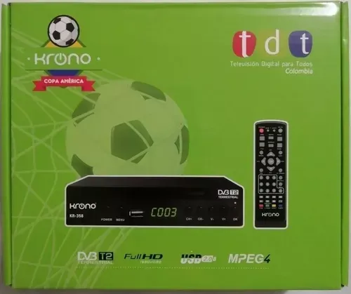 Decodificador Tdt Krono Digital Hd + Antena Aerea Exterior