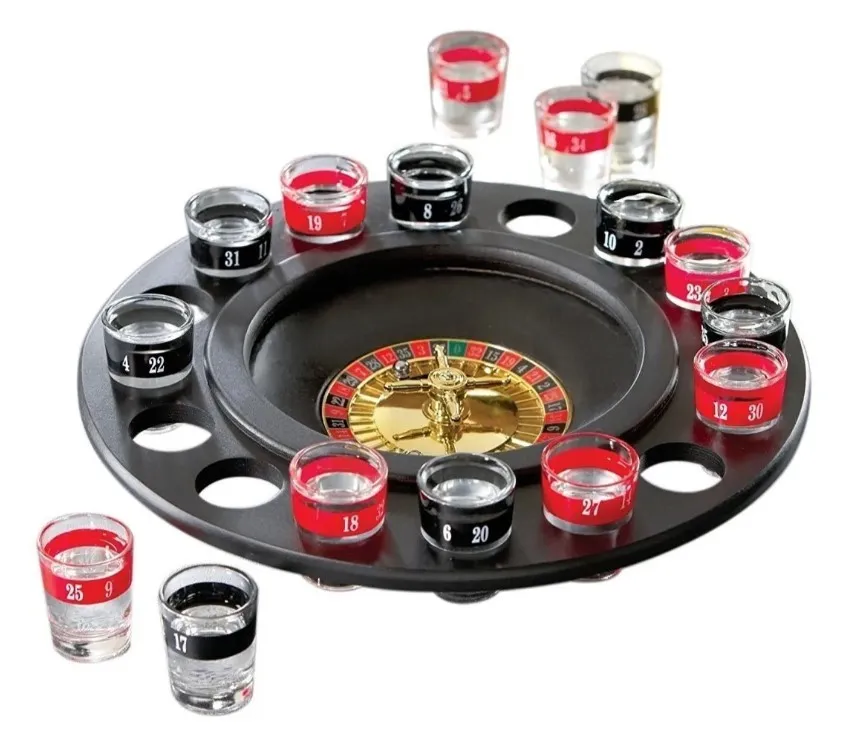 Ruleta De Shots Juego Mesa 16 Copas Juego Para Fiestas