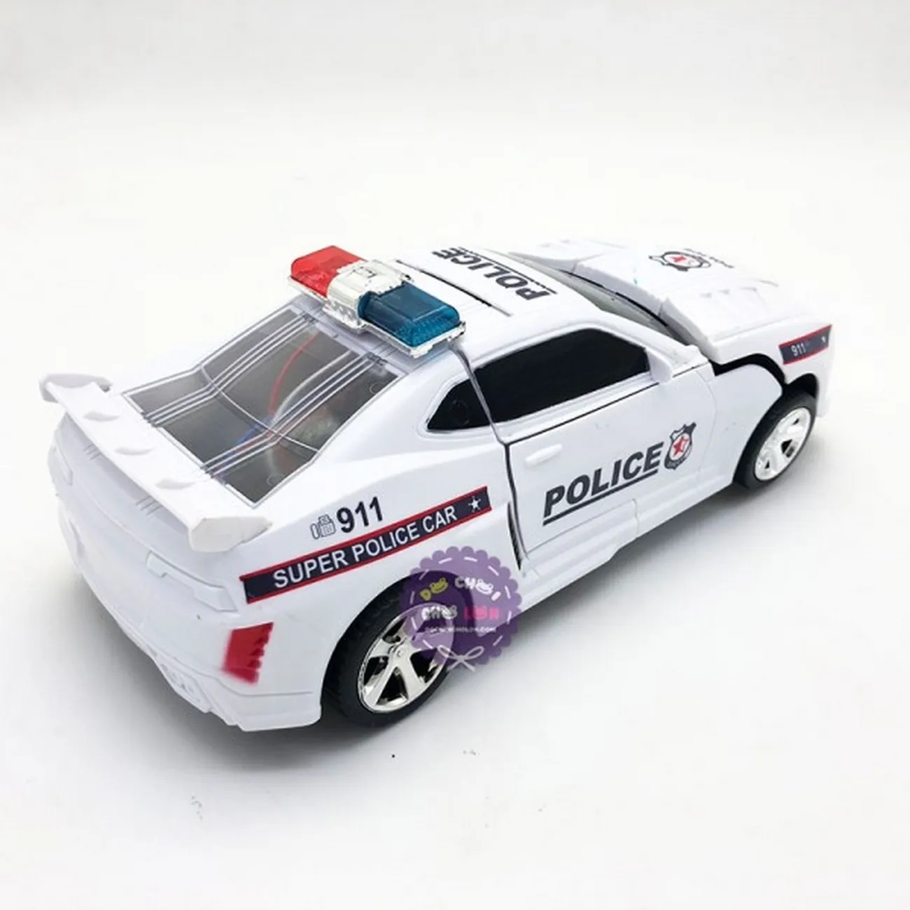 Carro Policia Transformers Deportivo Juguete Niño + Bateria 