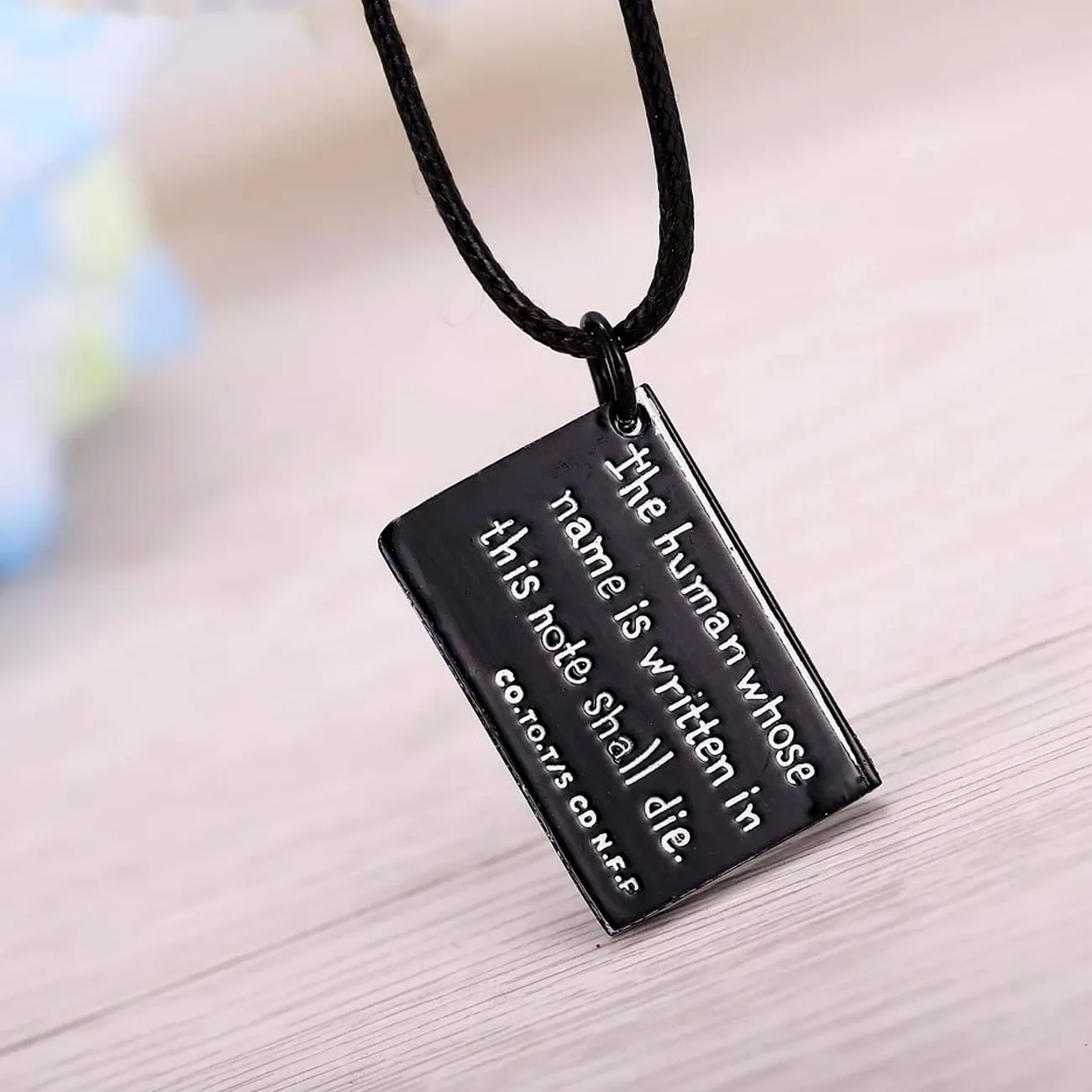 Collar Death Note Libro Placa Unisex + Estuche