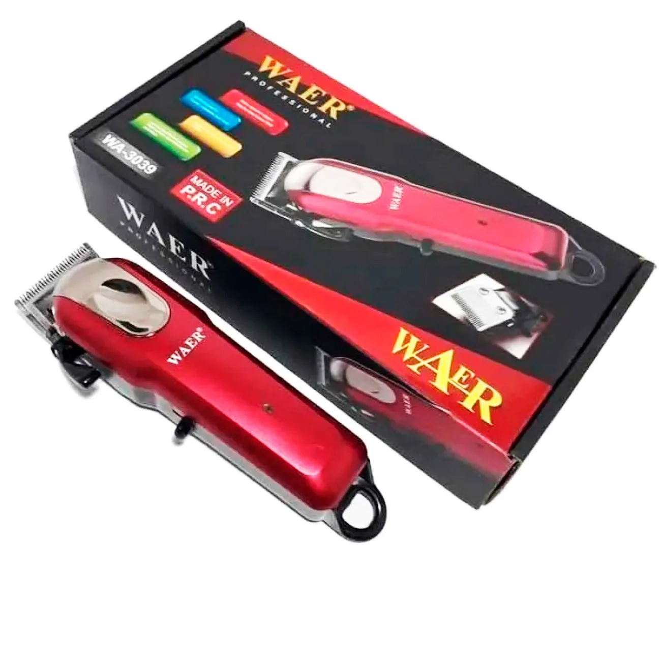 Maquina Peluqueria Cortadora De Pelo Waer Wa-3039 Recargable