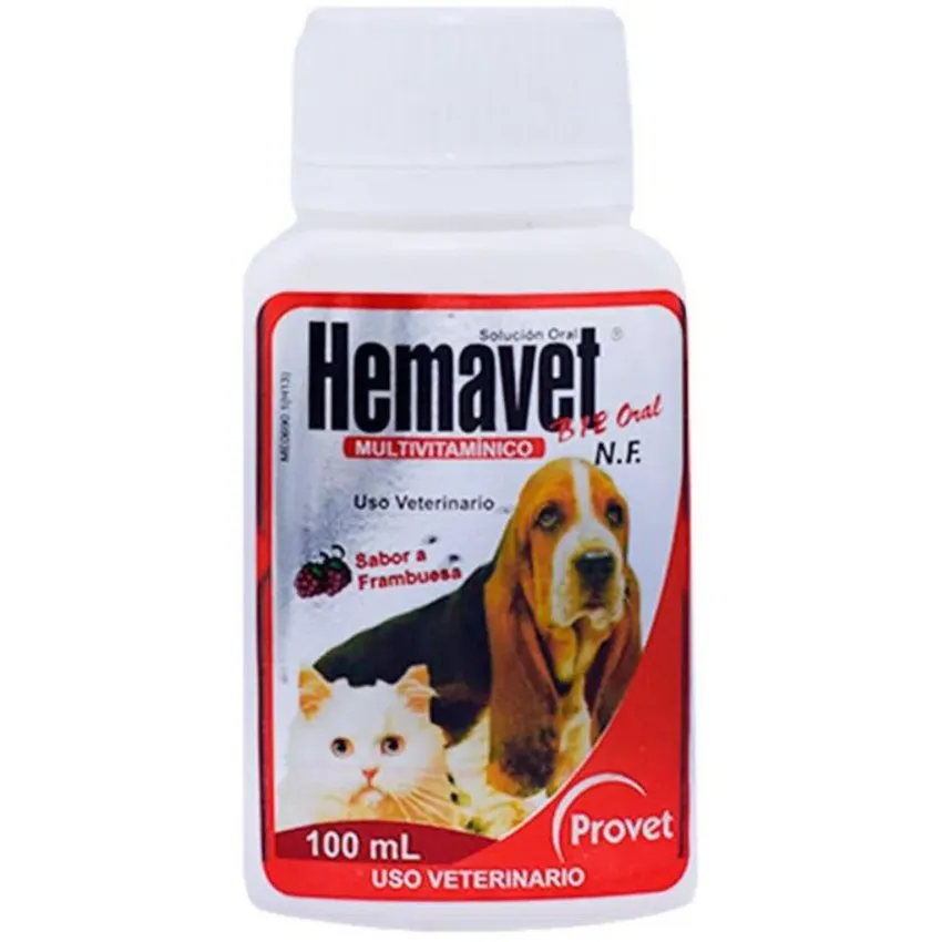 Hemavet B12 Suplemento Multivitamínico Perros Gatos 100Ml