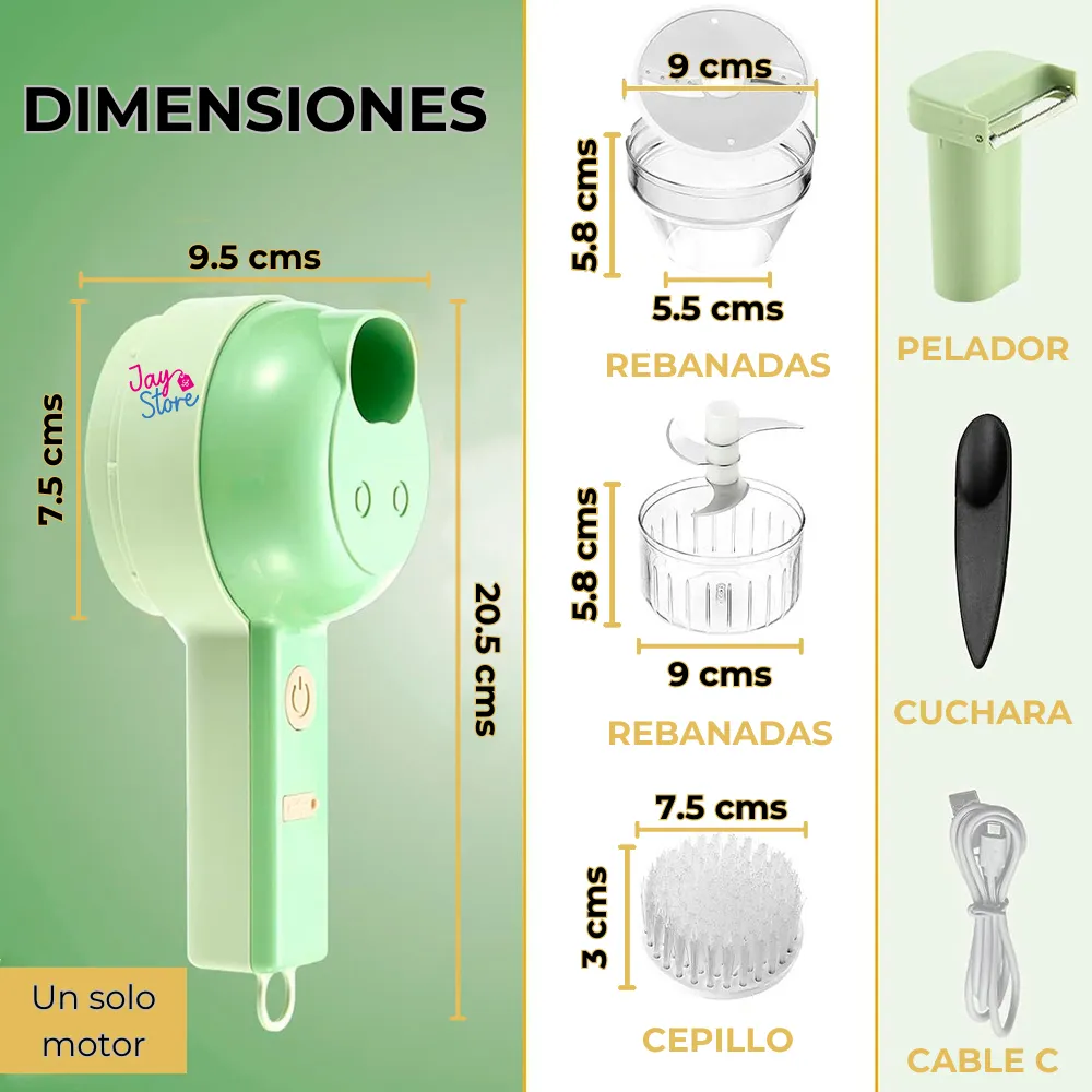 Procesador De Alimentos Eléctrico Picador Triturador Alimentos Verduras Frutas