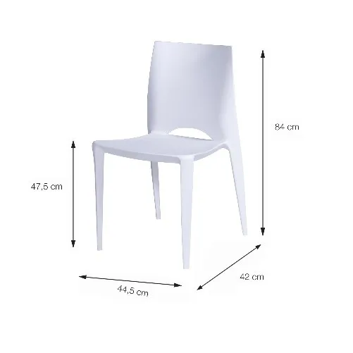 Silla 5CUATRO Bertolini Color Blanca