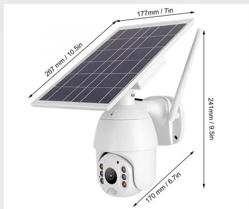 Cámara De Vigilancia Ptz Con Panel Solar Tipo Exterior Wifi