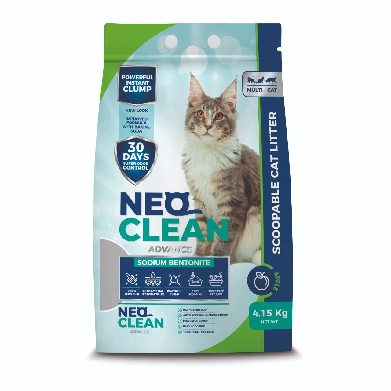 Arena Gatos Neoclean Aroma Manzana 4.15 Kg