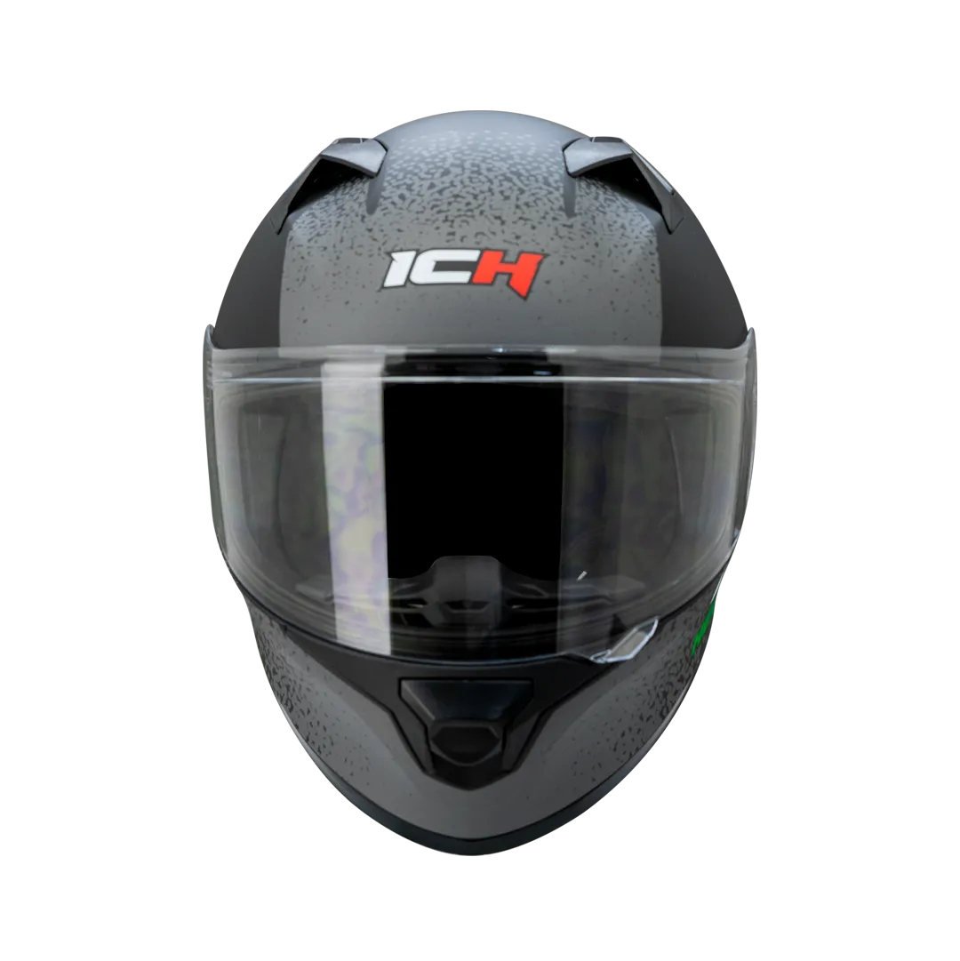 Casco Integral ICH 503_Sp Royalty Negro Mate Verde Neon L