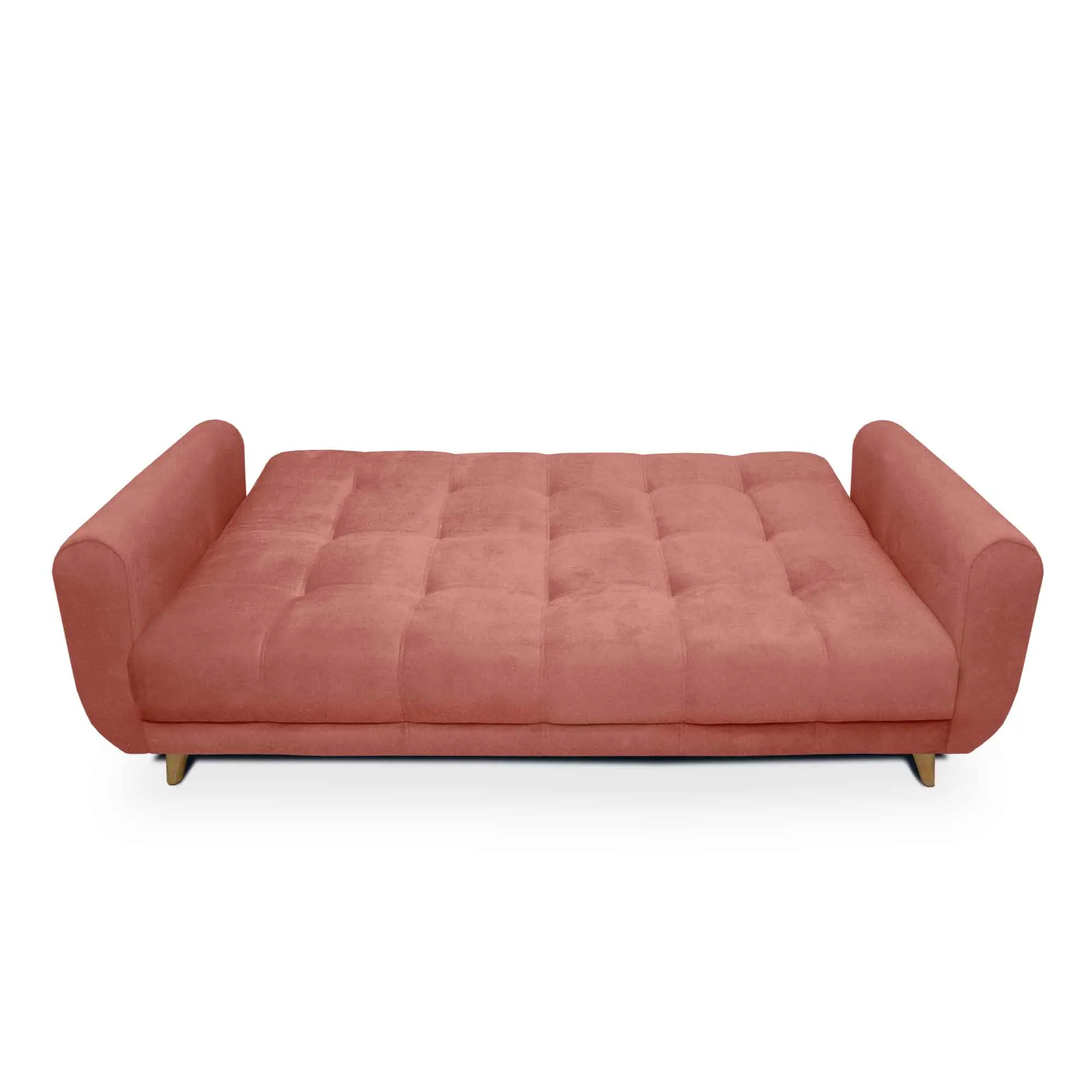 Sofa Cama Comfort Sistema Clic Clac Color Coral