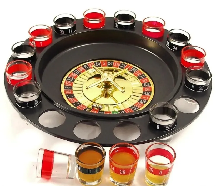 Ruleta De Shots Juego Mesa 16 Copas Juego Para Fiestas