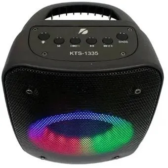 Parlante Portátil Altavoz Bluetooth Aro Luz Led 3in FM USB TF KTS-1335