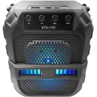 Parlante Portátil Altavoz Bluetooth Luz Led 6.5in USB SD Aux KTX-1191