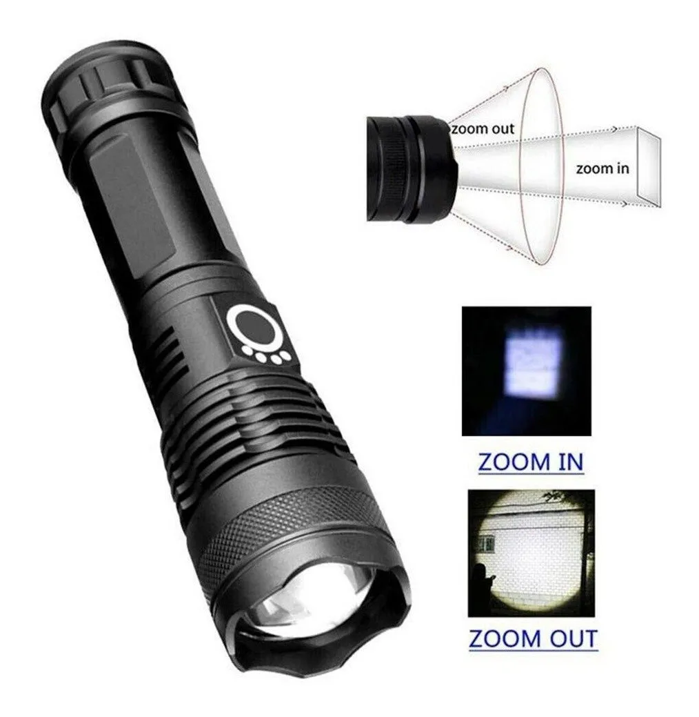 Linterna Recargable Luz Led 5 Modos Zoom X71-p50