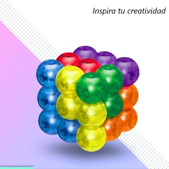 Cubo Soma Mágico Rubik Magnetico 7 Colores Juguete Didáctico