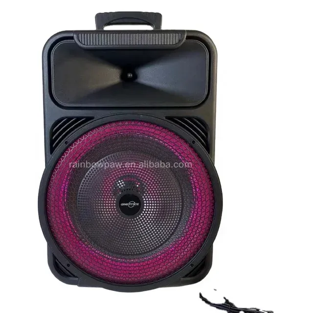 Parlante Bluetooth Altavoz Portátil 12in Luz Led USB Karaoke GTS-1570