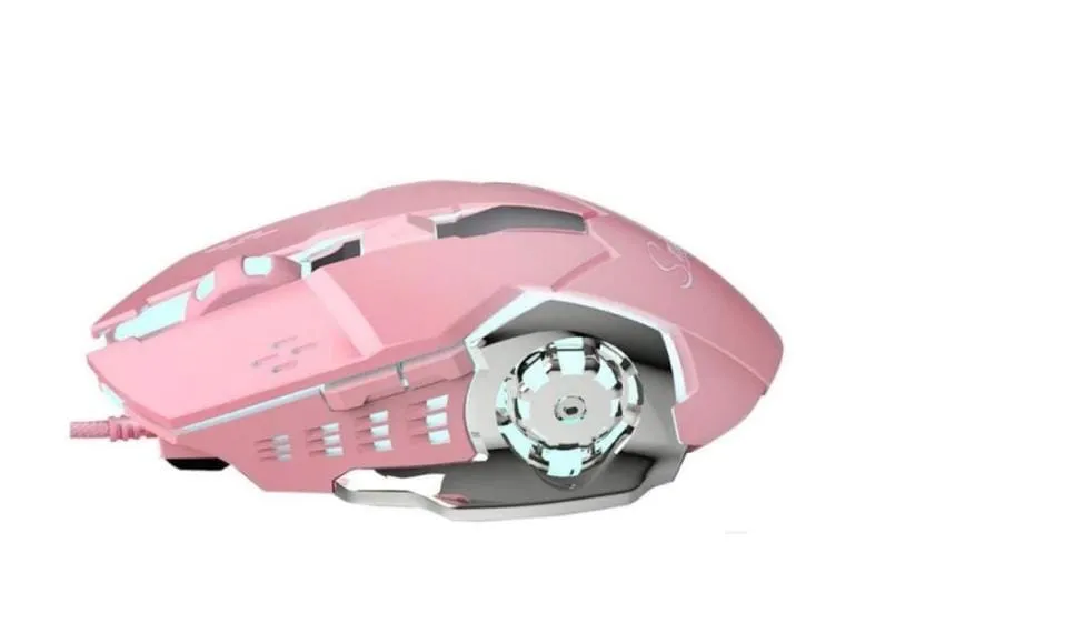 Mouse Gamer Shipado Rosado