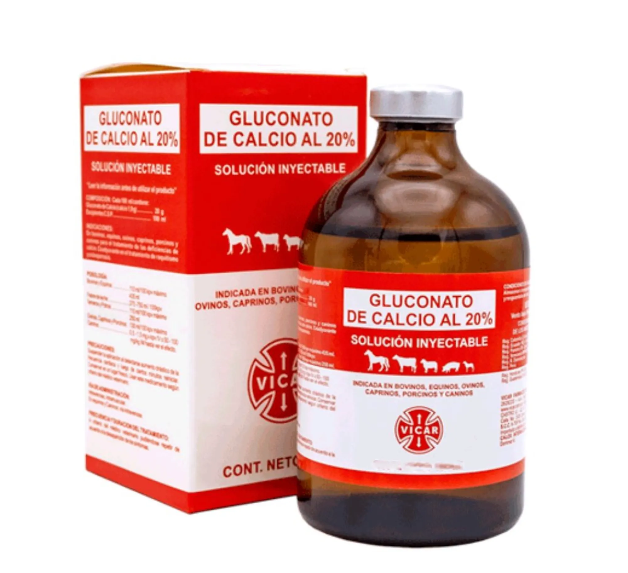 Gluconato de Calcio x500ml Vicar