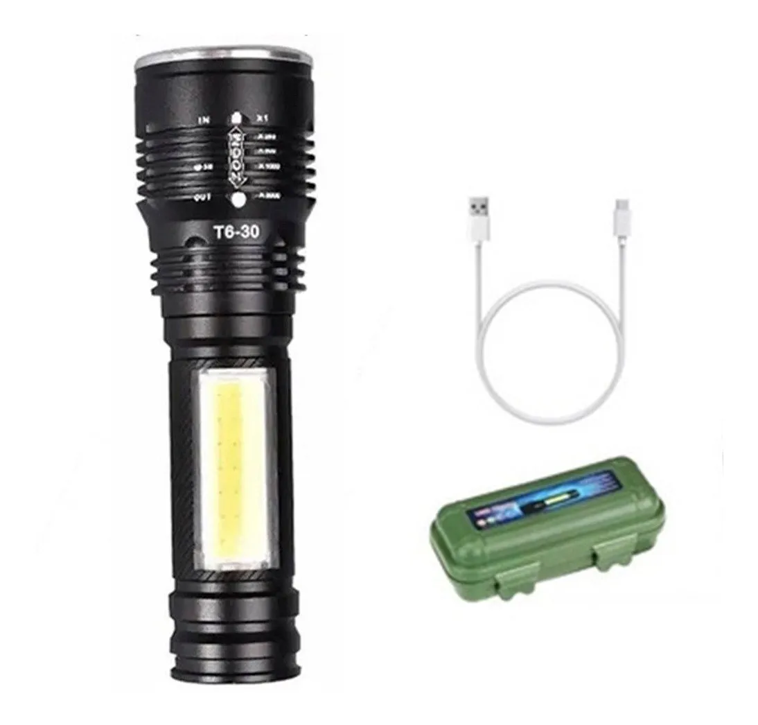 Linterna Luz Profesional Iluminacion Led Zoom T6-30