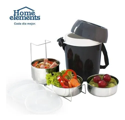 Termo Comida 2.0 Litros Recipientes Acero Inox Home Elements