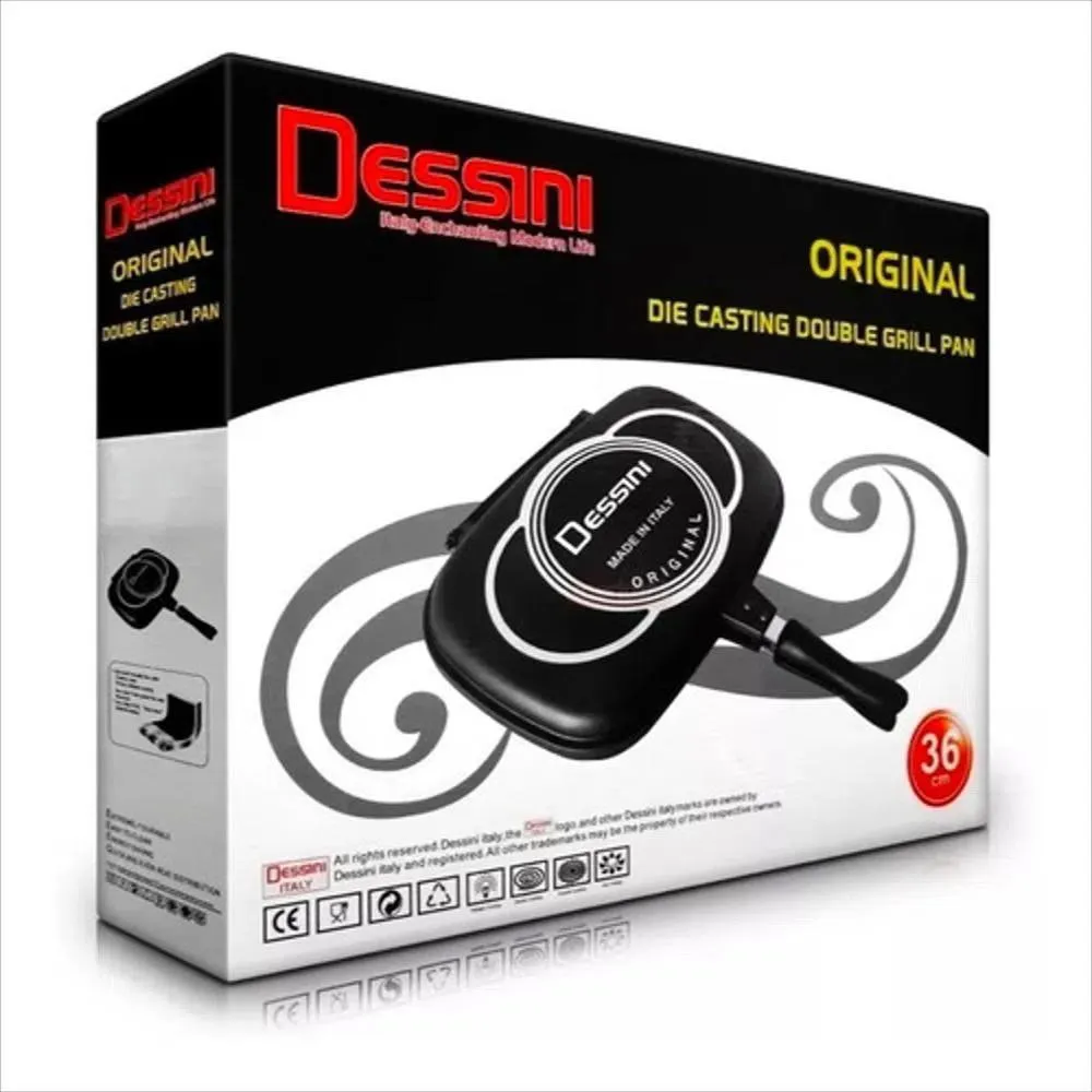 Sarten Doble Parrilla DESSINI DUAL GRILL Antiadherente