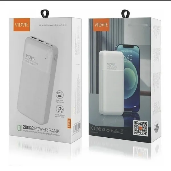 Power Bank VIDVIE 20000mah PB766