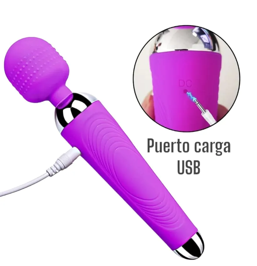 vibrador masajeador de clitoris hitachi recargable+lubricante neutro