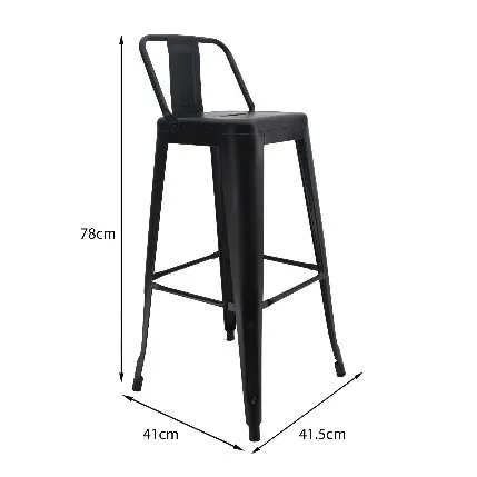 Silla Alta 5NUEVE Bertolini Color Negro