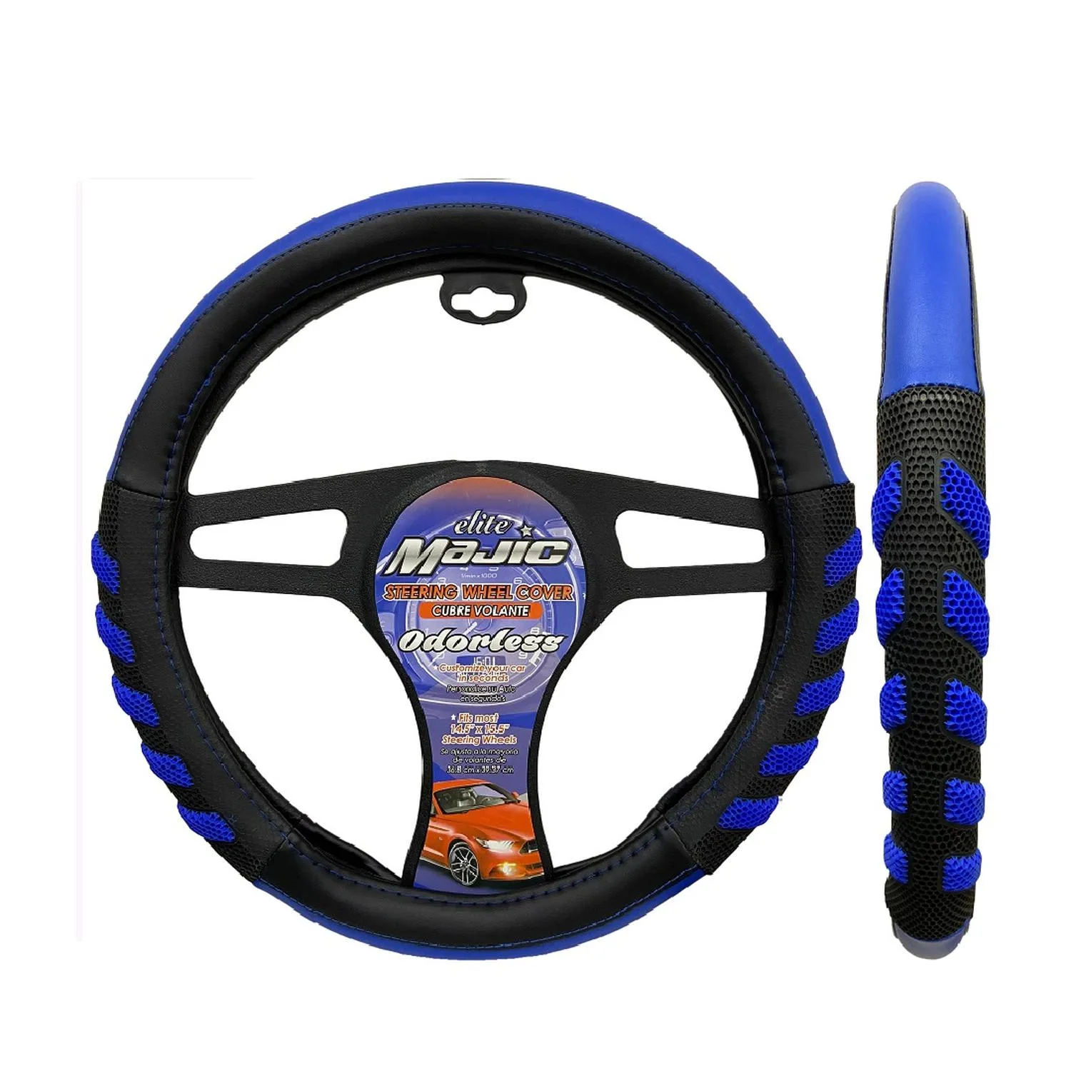 Cubre Volante Power Grip Negro/Azul