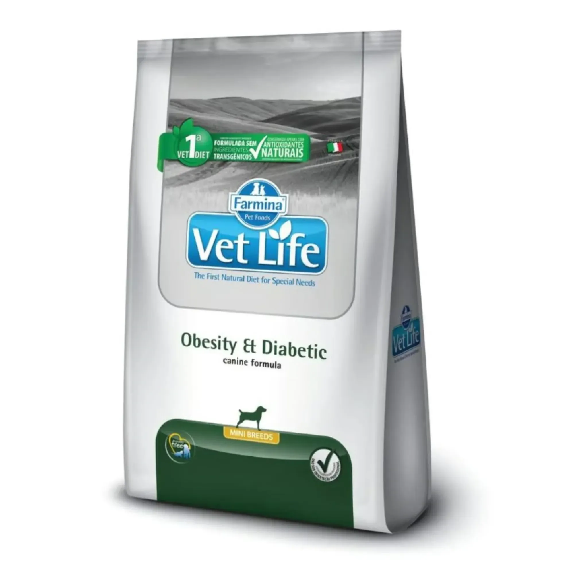 Vet Life Canine Perros Obesity Diabetic Mini 2kg