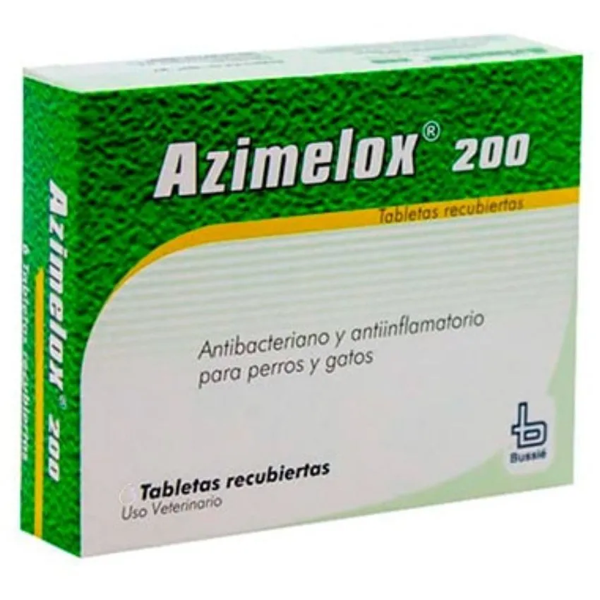 Azimelox 200Mg Antibiotico Perros Caja X 6Tab