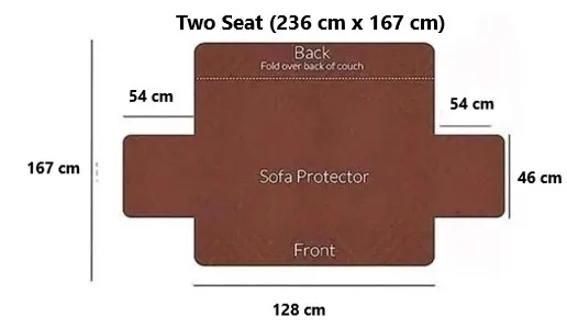 Forro Protector Silla Sofá Doble Faz Cubre Sofá 2 Puestos Lavable