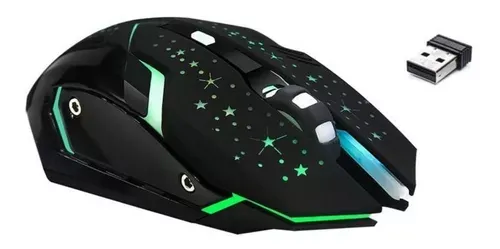 Mouse Gamer Inalámbrico Óptico 6 Botones Recargable