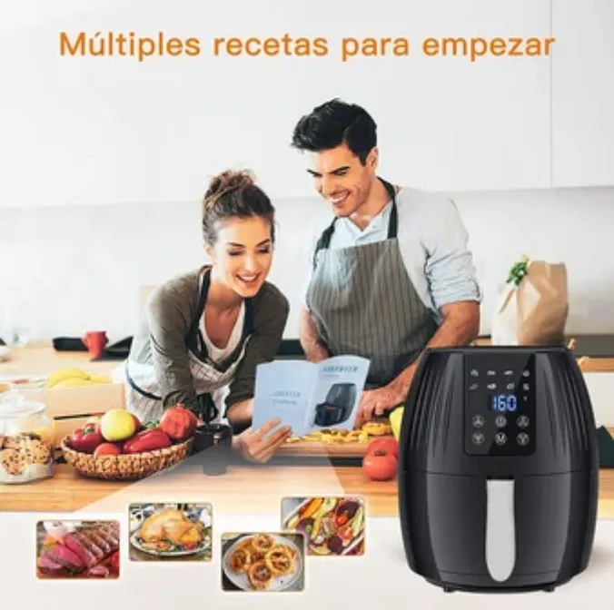 Freidora Electrica De Aire Digital 4.5 Litros Marca Tigers